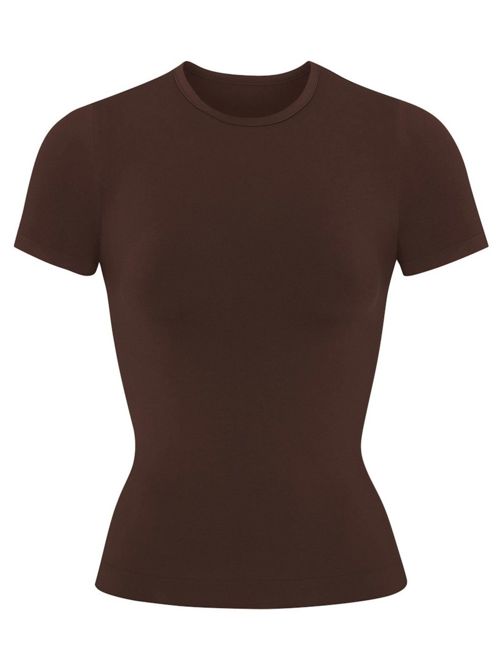 NWT SKIMS Short Sleeve Crewneck Tee in Brown